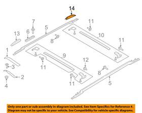 Jl7z78551a47aa Ford Oem 18-23 Expedition Roof Exterior Trim-rear Cap Jl7z78551a47aa Ford Oem 18-23 Expedition Roof Exterior Trim-rear Cap