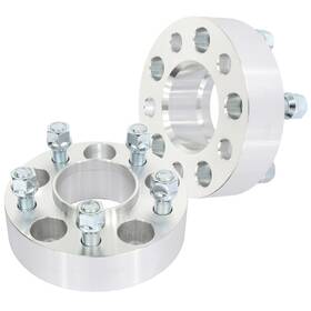 13429312 Goodypartsparts 2pc 1.5 Inch 5x4.5 5 Lug Wheel Spacers 14x1.5 70.5mm Sliver For Ford Lincoln