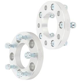 13439177 Goodypartsparts 2pc 5x5 1 Inch Wheel Spacers 1/2 X20 Fits Jeep Cadillac Buick 5 Lug 87.1mm Silver