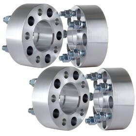 13449442 Goodypartsparts 4pc 2 Inch 5x4.5 Wheel Spacers 1/2 X20 Fits Ford Lincoln Mazda 5 Lug 70.5mm Silver