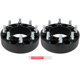 13454845 Goodypartsparts 2pc 2 Inch 8x6.5 Wheel Spacers 14x1.5 Fits Chevy Gmc 8 Lug 117mm Black