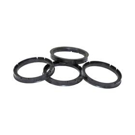 100-6706 Gorilla 194933079292 Wheel Hub Centric Ring Black Poly Carbon Set Of 4