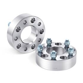 Pe-4x-38mm-5139.7-108-12x1.25 Grefmoto 2pcs 1.5 Inch 5x5.5 To Wheel Spacers Adapters 1/2 Studs For Jeep And Ford