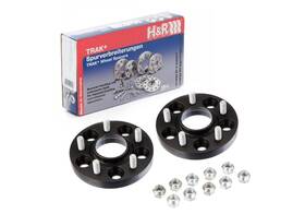 3075644sw H&r 15mm Drm Wheel Spacers 5x120 14x1.5 Cb 64mm For Honda Civic Type R-black