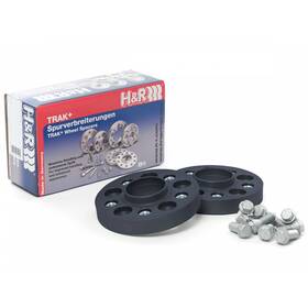 50757251sw H&r Dra Black 25 Mm Wheel Spacers Kit Set Pair For 2022-23 Land Rover