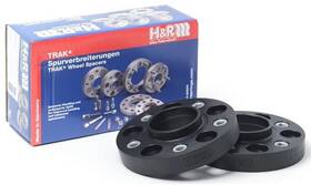 60556659sw H&r 30mm Dra Wheel Spacers 5x112 14x1.5 Cb 66.5mm For Mercedes Cl Gl Glk Black