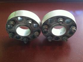 8695716 H&r Two Aluminum Wheel Spacers - 43mm Used Good Condition 8695716 H&r Two Aluminum Wheel Spacers - 43mm Used Good Condition