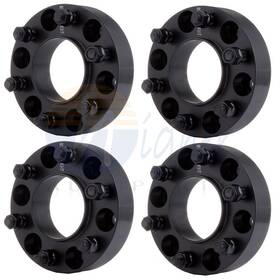 9951596 Higher For Ford Expedition 2015 -2017 4 Pcs 1.5 Inch 6x135 Black Hubcentric Wheel Spacers