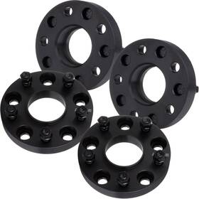 9951628 Higher 4x 1.25 Inch Thick 5x5 5x127 Black Wheel Spacers 1/2ftft For Jeep Commander 2006-2010