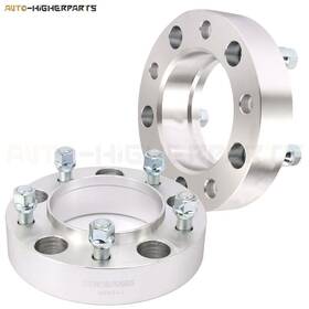 10056629 Higher-autoparts For Toyota Tundra Sequoia 2pcs Sliver Wheel Spacers 5x150 To 14x1.5 1.5 Inch