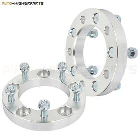 10056668 Higher-autoparts For 1994-2001 Dodge Ram 1500 2x 1 Inch Thick Silver Wheel Spacers 5x5.5 1/2 Studs