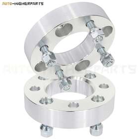 10056669 Higher-autoparts For 1990-2002 Honda Accord 2x Silver Wheel Spacers 4x4.5 12x1.5 1.25 Inch Thick
