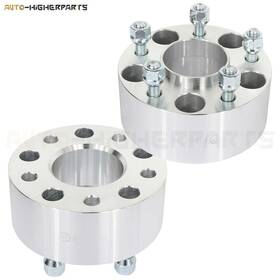 10056675 Higher-autoparts For 1982-2002 Chevrolet Camaro 2x Silver Wheel Spacers 5x4.75 12x1.5 Studs 2.5 Inch