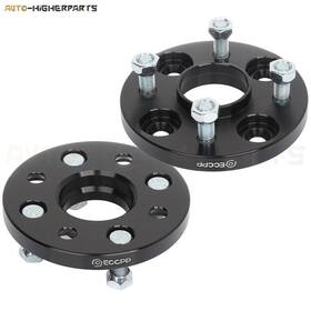 10056683 Higher-autoparts 2x Black Wheel Spacers 4x100 12x1.5 Studs 15mm For 1980-1989 - Honda Prelude