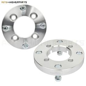 10056689 Higher-autoparts For Mazda Rx-7 2 Pcs Silver Wheel Spacers 4x110 To 4x137 12x1.5 Studs 1 Inch Thick
