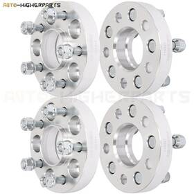 10056740 Higher-autoparts 4pcs 1ftft 25mm Hubcentric Wheel Spacers 5x110 12x1.5 For 2005-2010 Pontiac G6