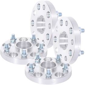 10056763 Higher-autoparts 4pcs Silver Wheel Spacers 5x4.5 To 12x1.25 Studs 20mm For Subaru 2005-2019