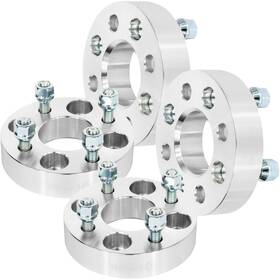 10056793 Higher-autoparts 4x Silver Wheel Spacers 4x100 12x1.5 Studs 1.25 Inch For Toyota Echo Acura Integra