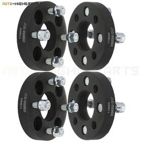 10056794 Higher-autoparts 4x Black Wheel Spacers 4x100 12x1.5 Studs 1 Inch For Toyota Prius Chevrolet Cobalt
