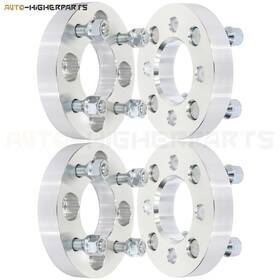 10056800 Higher-autoparts 4x Silver Wheel Spacers 4x100 To 4x108 12x1.5 Studs 1 Inch Thick For Chevrolet Aveo