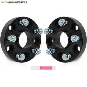 11816420 Higher-autoparts For 2 Pcs 1 Inch 5x4.5 Hub Centric Wheel Spacer 1992-2022 Toyota Camry Black