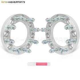 11816454 Higher-autoparts For 2 Pcs 1 Inch 8x6.5 9/16 Studs Wheel Spacers 1994-2010 Dodge Ram 2500 3500