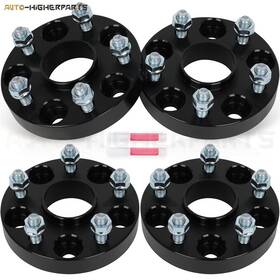 11816559 Higher-autoparts For 4 Pcs 1 Inch 5x4.5 Hub Centric Wheel Spacers 1992-2022 Toyota Camry Black