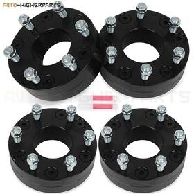 11816564 Higher-autoparts For 4 Pcs 2 Inch 5x5 To 6x5.5 Hub Centric Wheel Spacers 1996-2002 Chevy Express 1500
