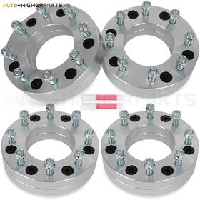 11816569 Higher-autoparts For 4 Pcs 2 Inch 6x5.5 To 8x6.5 Wheel Spacers 1999-2023 Chevy Silverado 1500 Tahoe