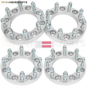11816593 Higher-autoparts For 4 Pcs 1 Inch 8x6.5 9/16 Studs Wheel Spacers 1994-2010 Dodge Ram 2500 3500