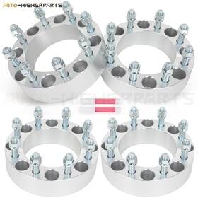 11816596 Higher-autoparts For 4 Pcs 2 Inch 8x170 To 8x6.5 Wheel Spacers 2003-2009 Ford F-250 F-350