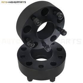 9934973 Higher-autoparts For Ram 1500 2 Xblack Wheel Spacers Black 5x5.5 14x1.5 Studs Inch 50mm Thick