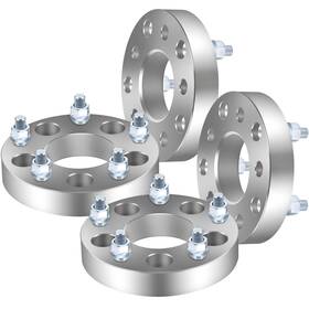 9935192 Higher-autoparts 4x1.25 Inch 5x5 To 5x5.5 Wheel Spacers 1/2 Adapter For Chevrolet Astro 1985-2002