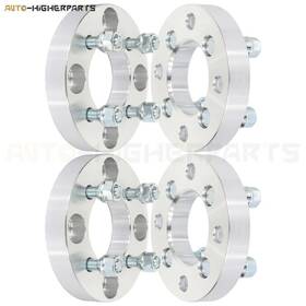 9935193 Higher-autoparts 4x Silver Wheel Spacers 4x4.5 To 4x100 12x1.5 Studs 1 Inch Thick For Hyundai Kia