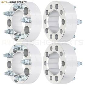 4xsilver Higher-autoparts 9935202 Wheel Spacers 5x4.5 12x1.5 Studs 2 Inch Fits Dodge Dakota Chevrolet Malibu