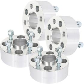 9935218 Higher-autoparts 4x Silver Wheel Spacers 4x100 12x1.5 Studs 2 Inch Fits Chevrolet Pontiac Dodge Neon