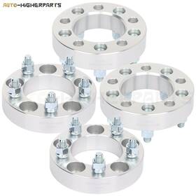 9935227 Higher-autoparts 4x Silver Wheel Spacers 5x4.5 1/2 Inch Studs 1.25 For 07 09 Ford Mustang Lincoln