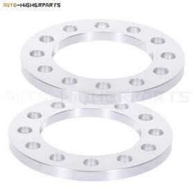 9951010 Higher-autoparts For 1996-2013 Chevrolet Tahoe 2 Pcs 1/2 Inch Silver Wheel Spacers 6x5.5 To