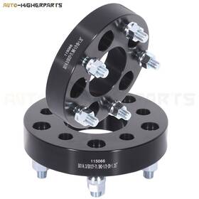 9951012 Higher-autoparts 2x Black Wheel Spacers 5x4.5 To 5x5 1/2 Inch -20 Studs 1.25 Fits Dodge Dakota Jeep