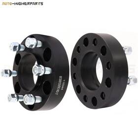 9951016 Higher-autoparts 2x 1.5 Inch 6x135 14x2 Black Hubcentric Wheel Spacers Fits Lincoln Navigator 03-14