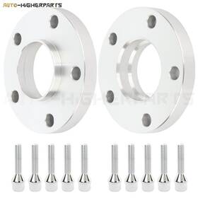 9951024 Higher-autoparts 2 Pcs 20mm 5x120 Wheel Spacers Kit 12x1.5 Studs For Bmw 328i 10 Lug Bolts