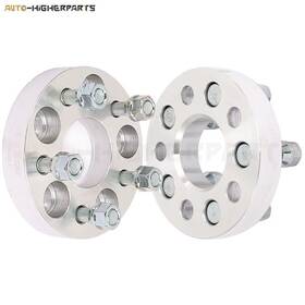 9951042 Higher-autoparts 2pcs 1 Inch 25mm Thick 5x100 Wheel Spacers 12x1.25 Fits 98-14 Subaru Forester 5lug