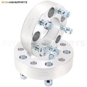 2xsliver Higher-autoparts 9951107 Wheel Spacers 5x5 To 1/2 Inch Studs 1.5 Fits Jeep Wrangler 07-17