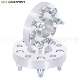9951108 Higher-autoparts For Infiniti Nissan 2x Silver Wheel Spacers 5x4.5 To 12x1.25 1 Inch