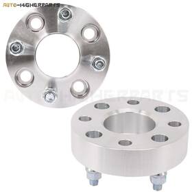 9951549 Higher-autoparts For Nissan 1992-17 2x Sliver Wheel Spacers 4x4.5 To 12x1.25 Studs 1.5 Inch