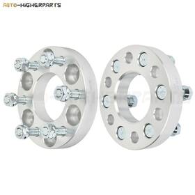 9951556 Higher-autoparts For Dodge Viper Dakota 2x Silver Wheel Spacers 6x4.5 1/2 Inch Studs 1 25mm Thick