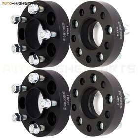 9951614 Higher-autoparts For Jeep Wrangler 87-06 4x 1.25 Inch Thick 5x4.5 5x144.3 Black Hub Wheel Spacers