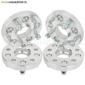 9951660 Higher-autoparts 4x 1 Inch Thick Silver Wheel Spacers 5x4.75 14x1.5 Studs For Chevrolet Camaro Buick