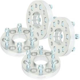 9951666 Higher-autoparts 4x 1 Inch Silver Wheel Spacers 6x120 14x1.5 Studs Fits Colorado Canyon 2015-2019