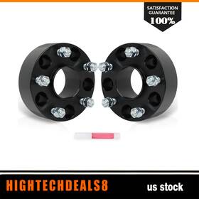 High127799t8 Hightechdeals8 2 Inch Wheel Spacers 5x127 For Jeep Grand Cherokee Dodge Durango 2011-2024